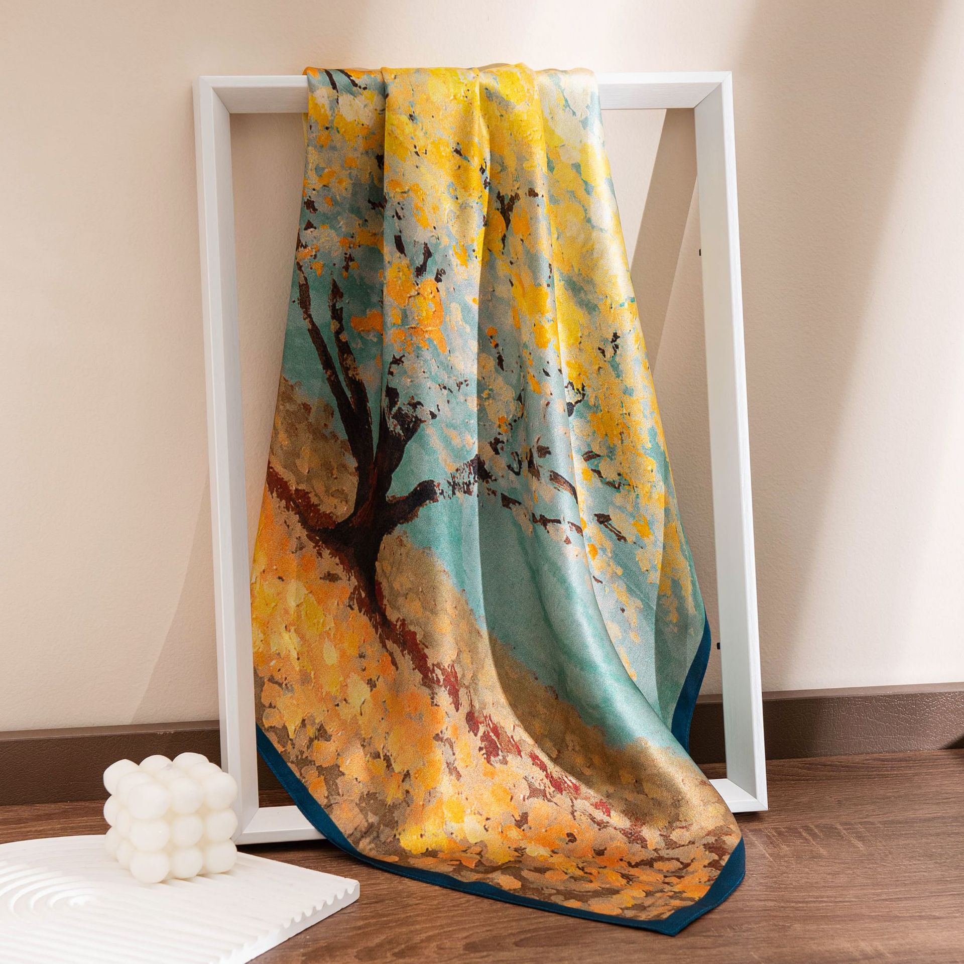 Shawl Wrap Winter - Mulberry silk scarf 2025 new retro