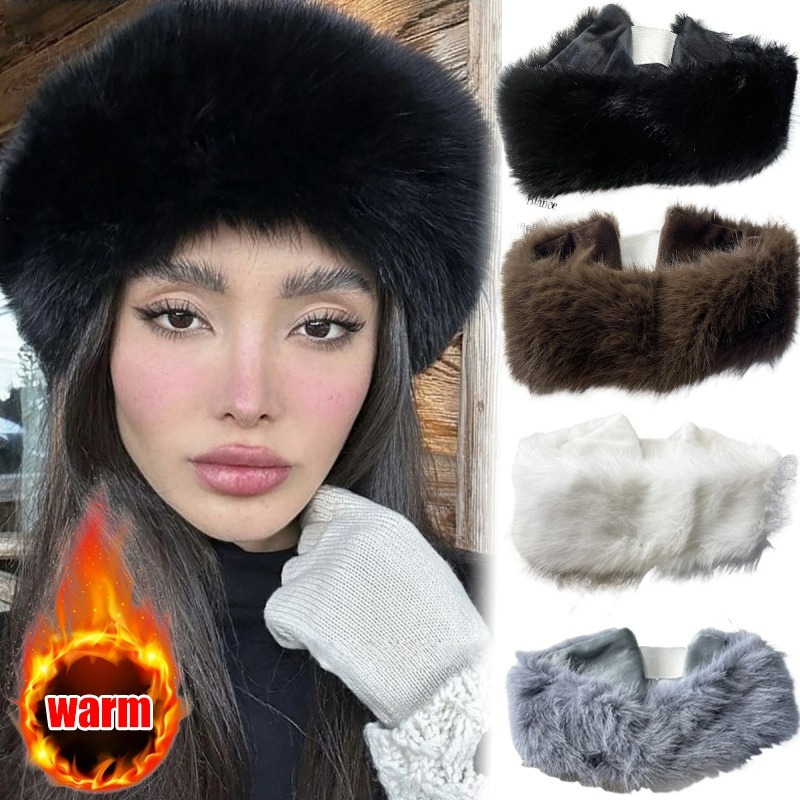 Wide Band Fur Headband Winter  - Fleece Ear Warmer Band recensione e prezzo