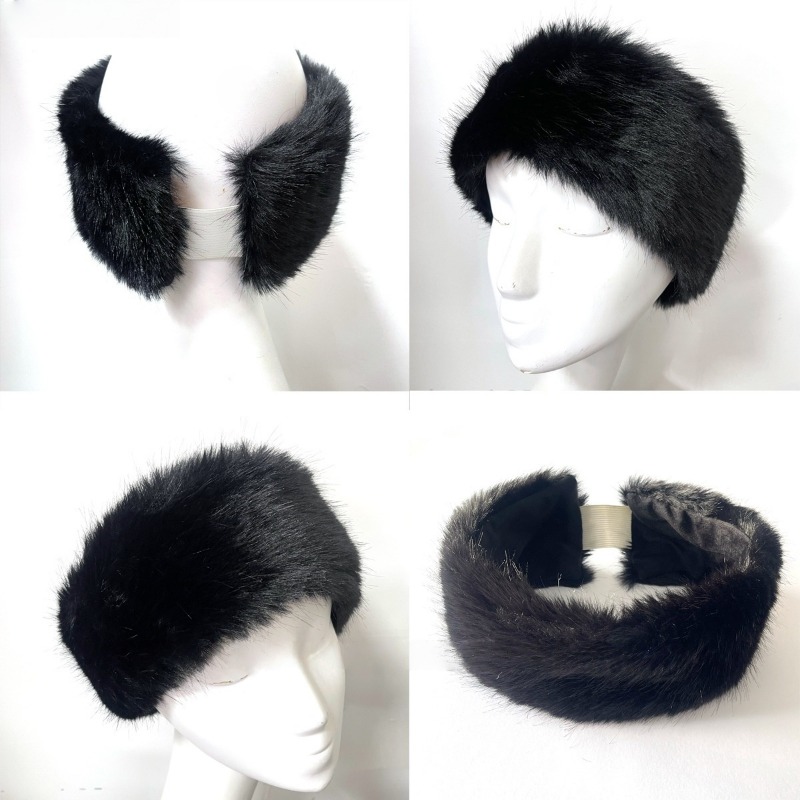 Wide Band Fur Headband Winter  - Fleece Ear Warmer Band recensione e prezzo