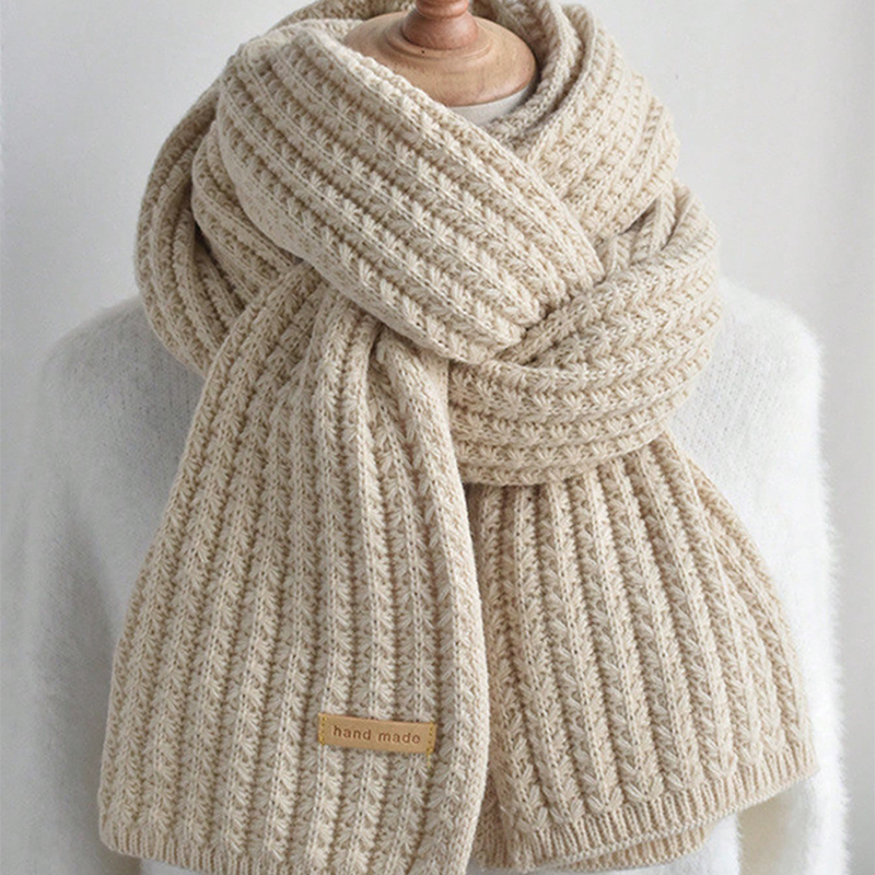 Thick Cable Knit Warm Cashmere - Wool Scarf Men recensione e prezzo