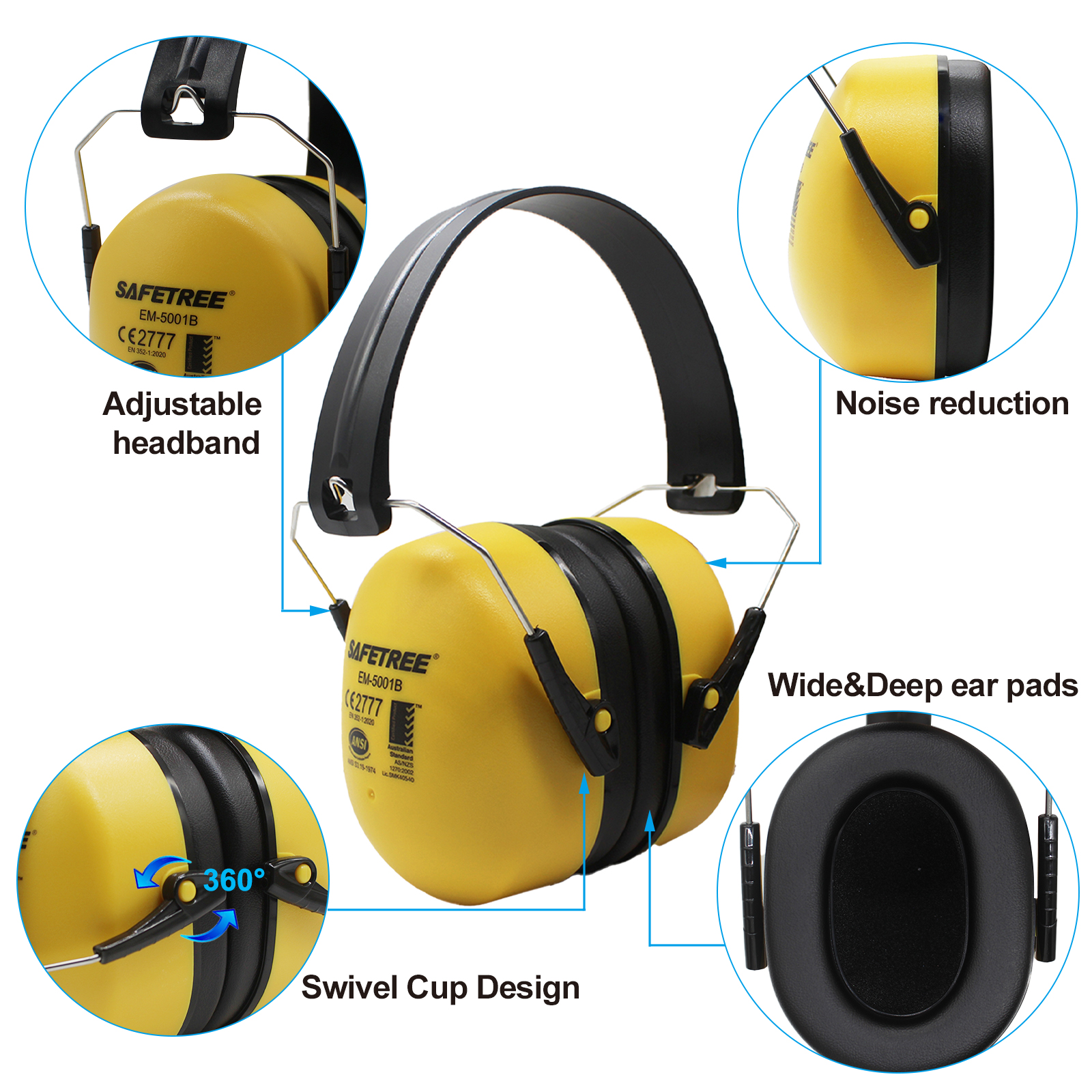 Safetree CE En 352-1: 2002 Fol - Earmuffs Foldable recensione e prezzo