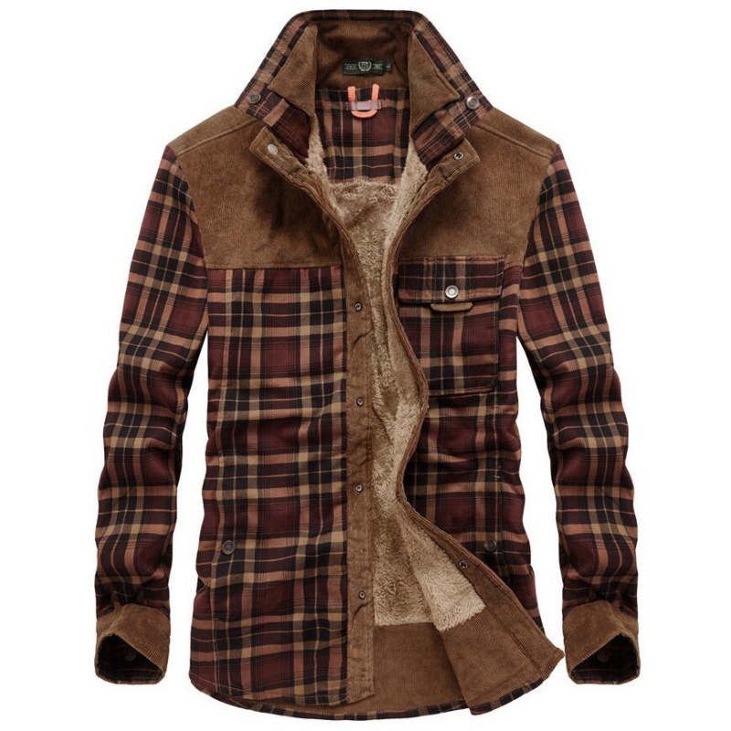 Men's Jackets Winter Windproof - Flannel Shirt Lined recensione e prezzo