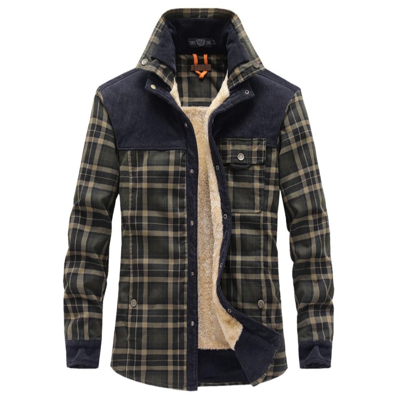 Men's Jackets Winter Windproof - Flannel Shirt Lined recensione e prezzo