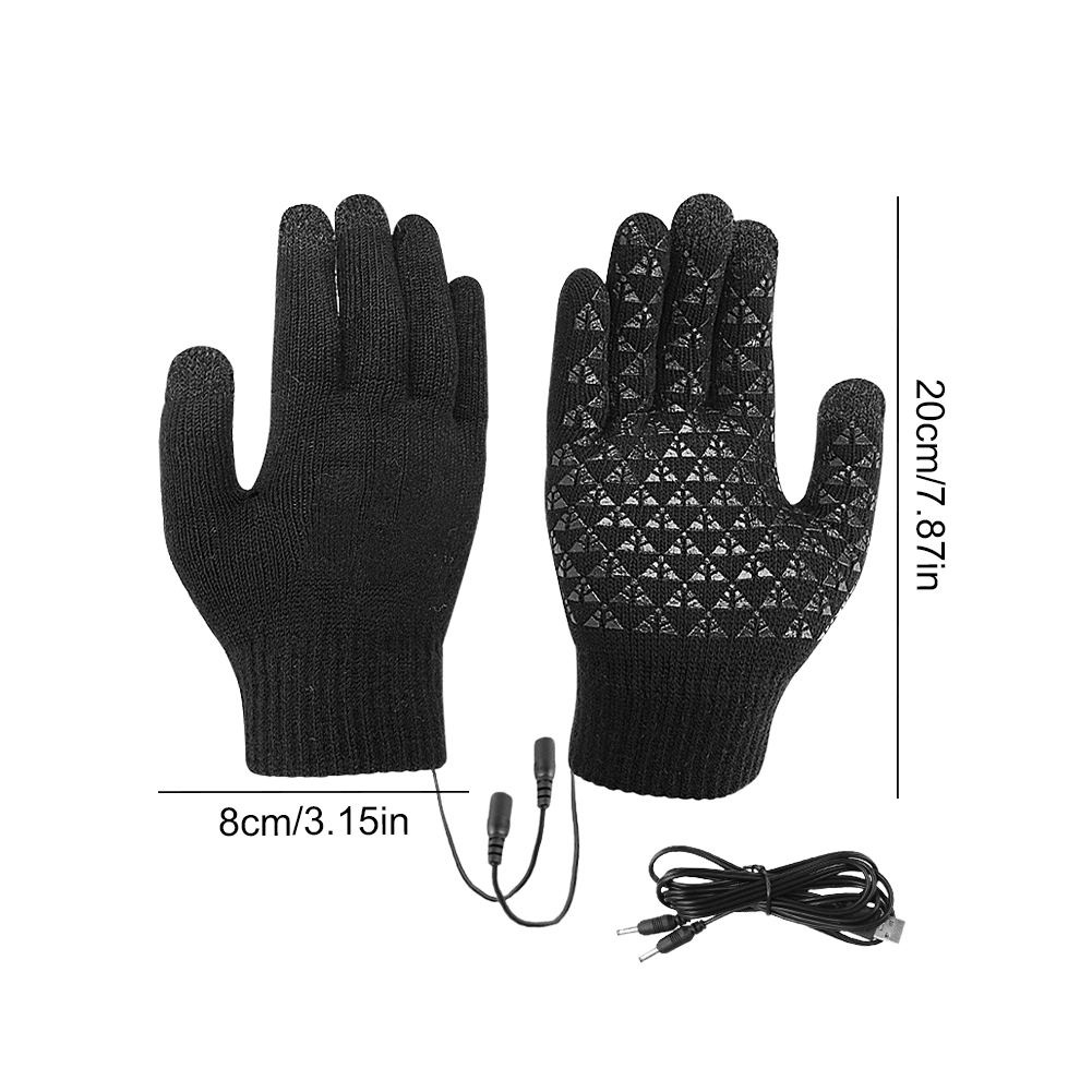 USB Heated Knitted Gloves Full - Touch Screen Gloves recensione e prezzo