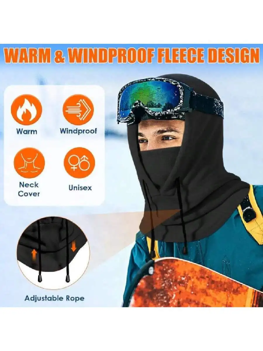 Warm Windproof Fleece Balaclav - Balaclava Ski Mask recensione e prezzo