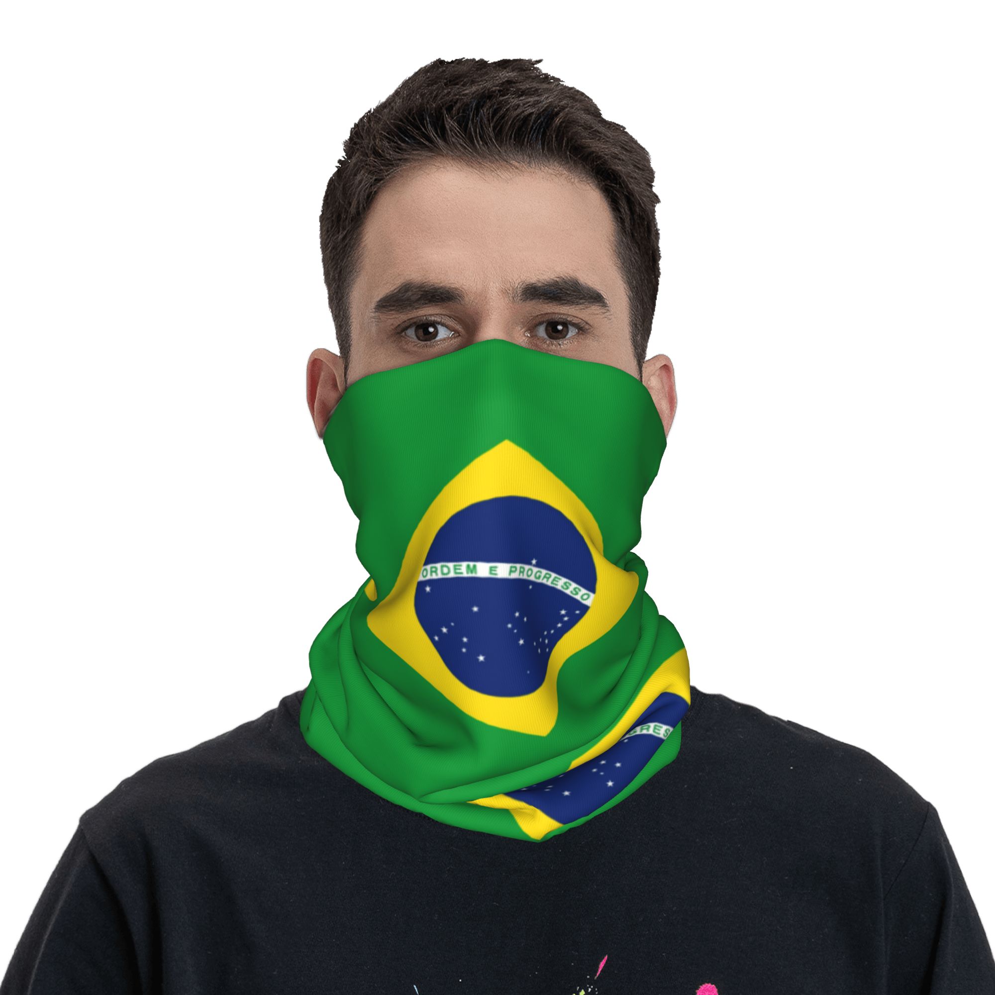 Custom Brazil Flag Bandana Nec - Neck Gaiter Fleece recensione e prezzo