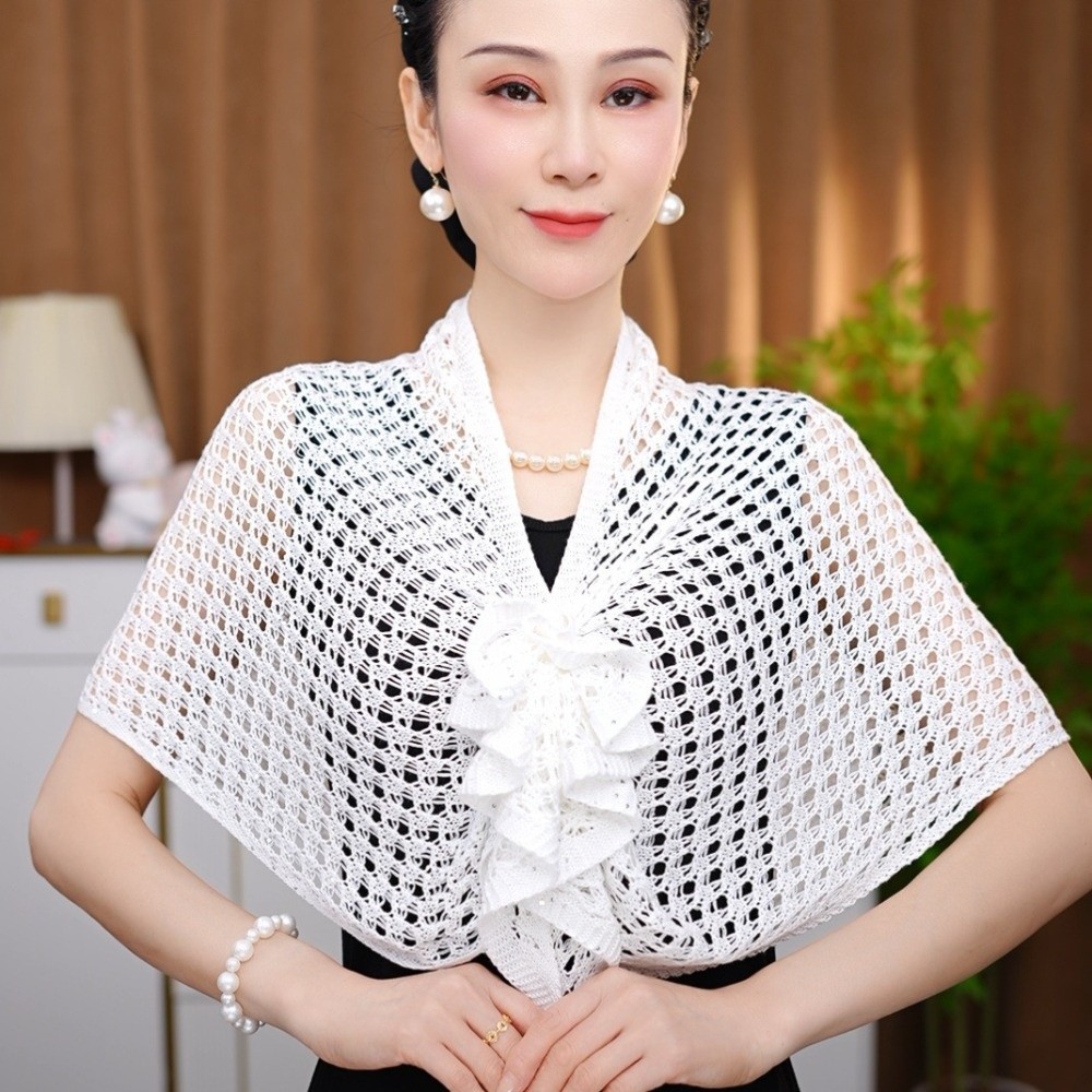 Sparkly Design Hollow Out Card - Shawl Wrap Winter recensione e prezzo