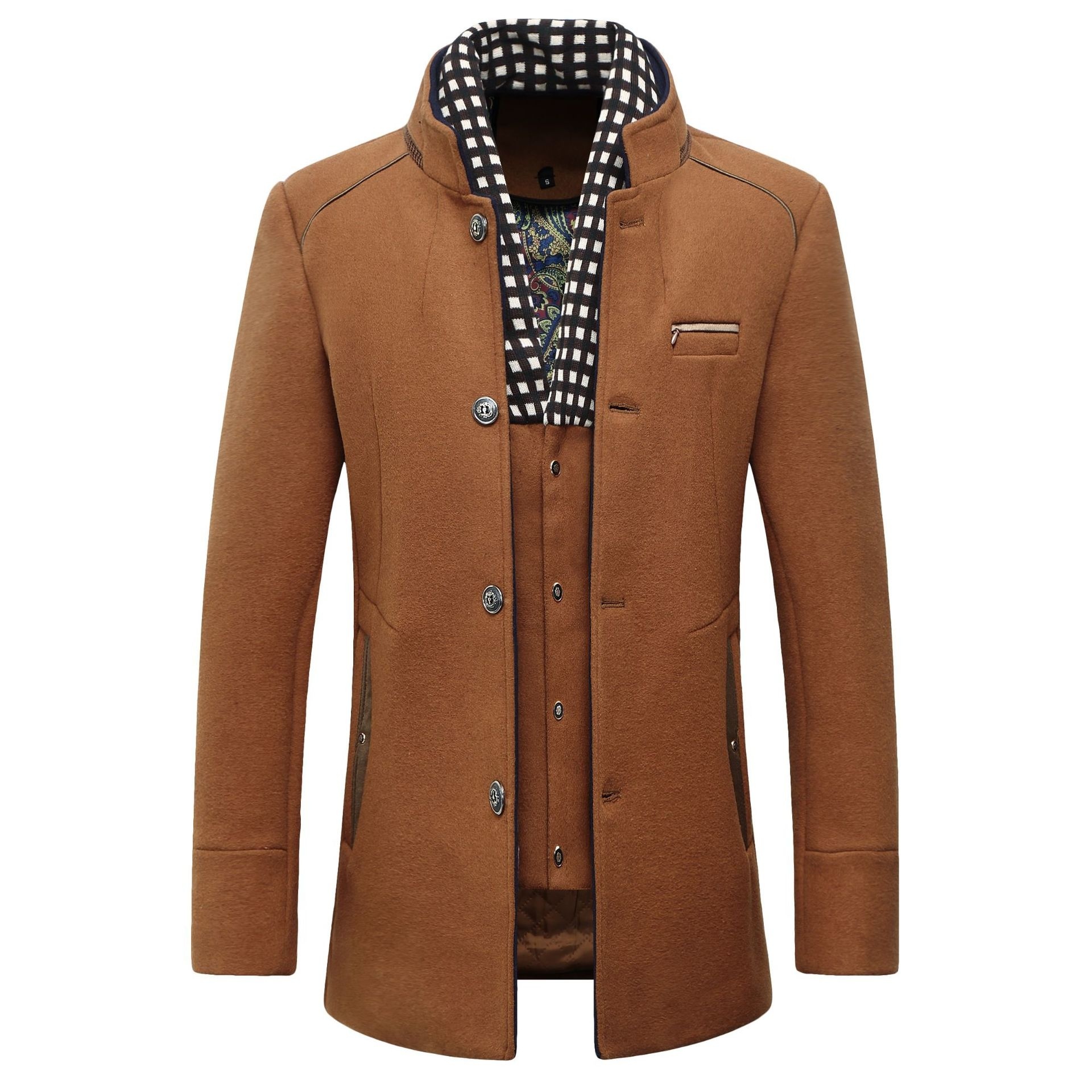 Fashion Men's Wool jacket Clas - Wool Coat Peacoat recensione e prezzo