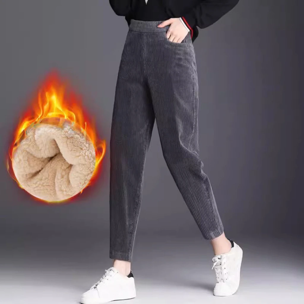 1pcs Women Autumn Winter Plush - Corduroy Pant Warm recensione e prezzo