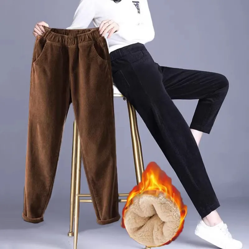 1pcs Women Autumn Winter Plush - Corduroy Pant Warm recensione e prezzo