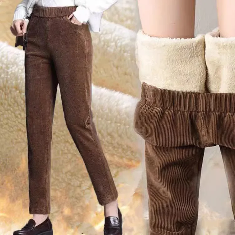1pcs Women Autumn Winter Plush - Corduroy Pant Warm recensione e prezzo