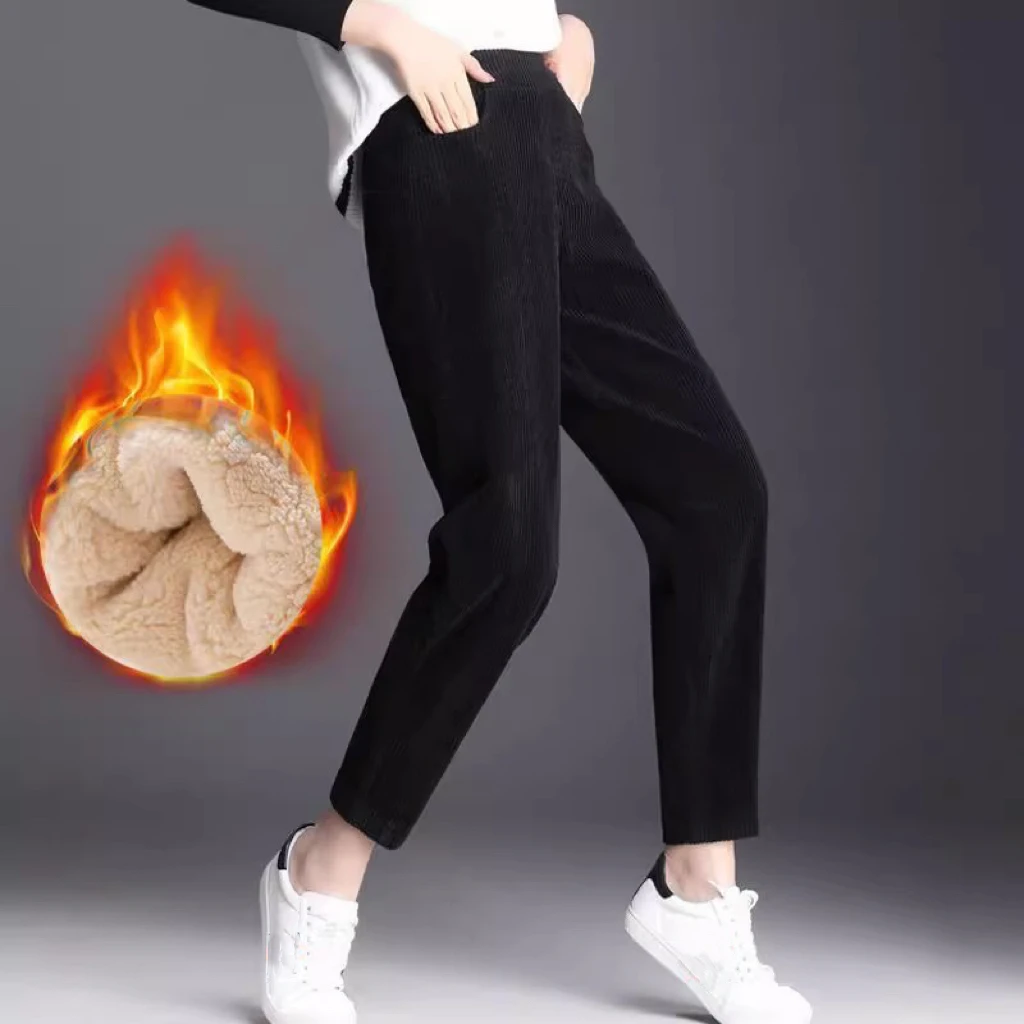 1pcs Women Autumn Winter Plush - Corduroy Pant Warm recensione e prezzo