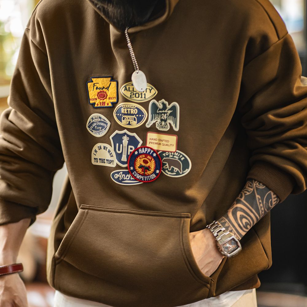 Maden Vintage Men's Embroidere - Sherpa Hoodie Fleece recensione e prezzo
