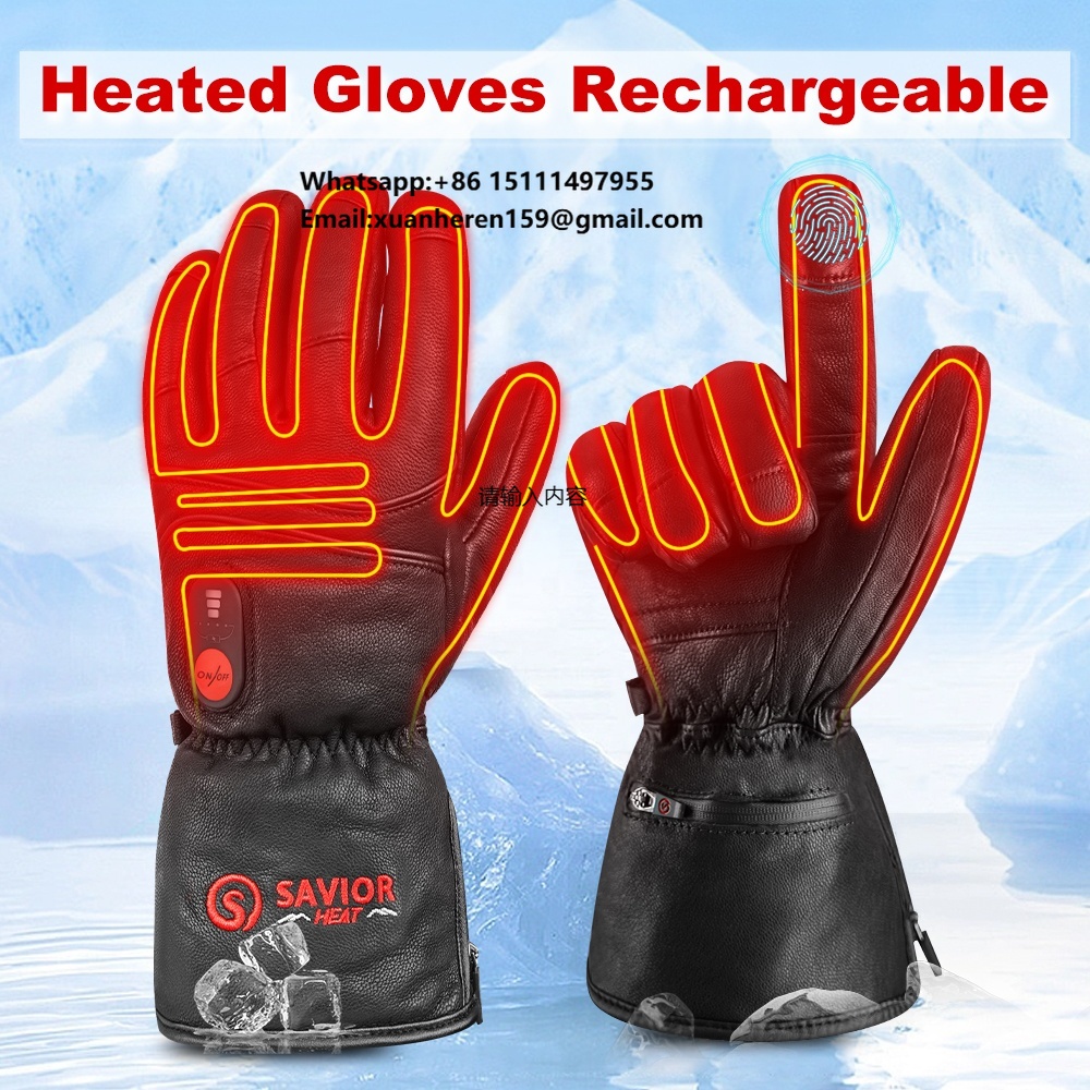 Heated Leather Gloves Men Wome - Touch Screen Gloves recensione e prezzo