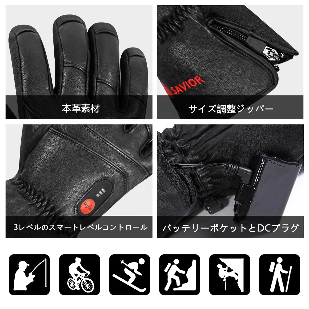 Heated Leather Gloves Men Wome - Touch Screen Gloves recensione e prezzo