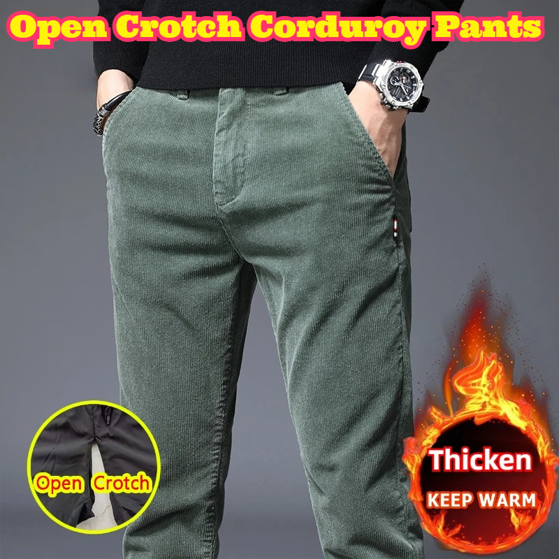 Open Crotch Men Fall Winter Fl - Corduroy Pant Warm recensione e prezzo
