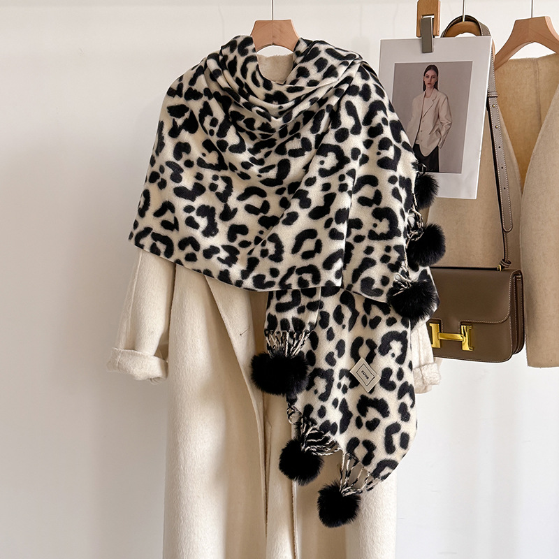 New Luxury Winter Leopard Two- - Shawl Wrap Winter recensione e prezzo