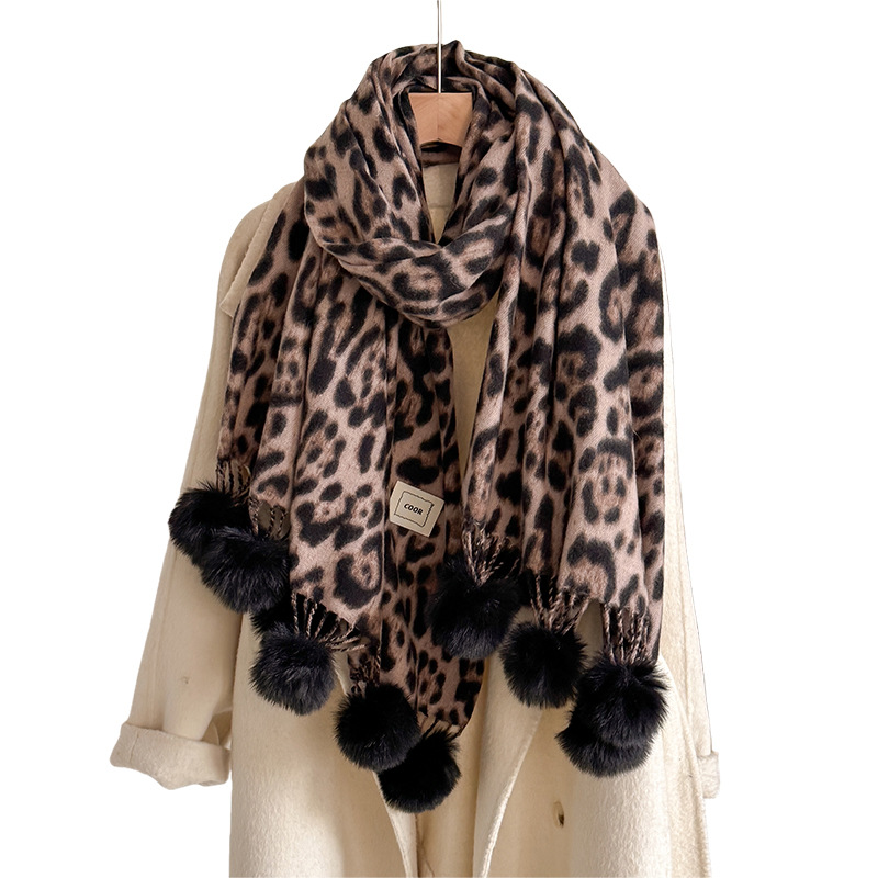 New Luxury Winter Leopard Two- - Shawl Wrap Winter recensione e prezzo