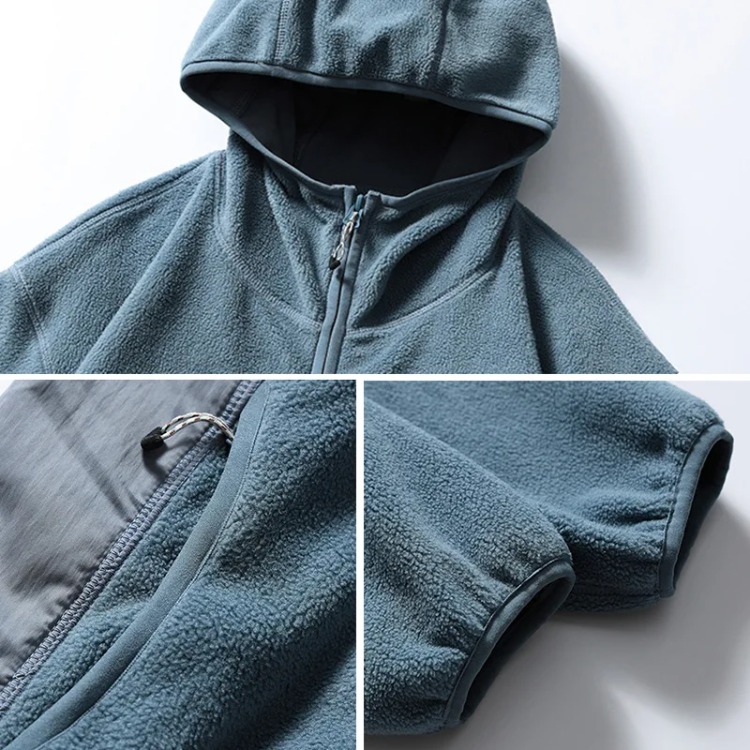 Mens Hoodie Autumn Winter Cott - Sherpa Hoodie Fleece recensione e prezzo