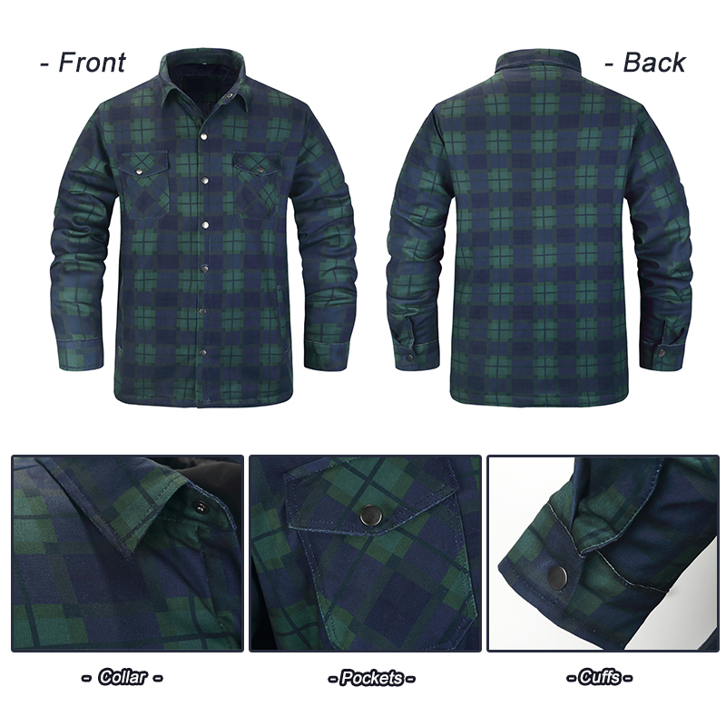 Winter Plaid Shirts For Mens T - Flannel Shirt Lined recensione e prezzo