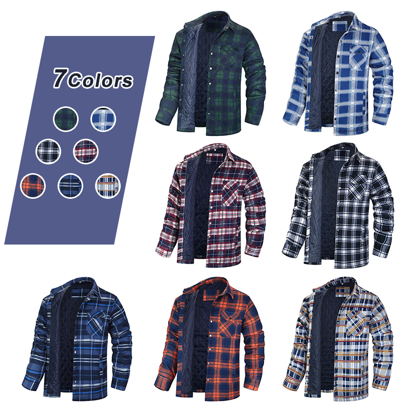 Winter Plaid Shirts For Mens T - Flannel Shirt Lined recensione e prezzo