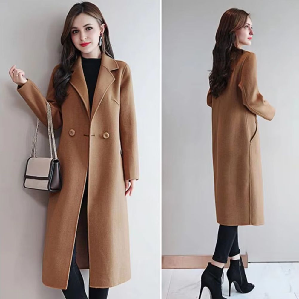 2025 Elegant Women Woolen Coat - Wool Coat Peacoat recensione e prezzo