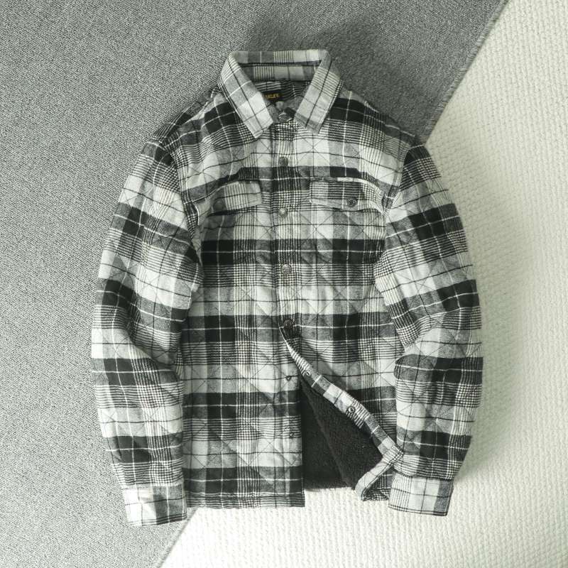 Fall Winter Men's Plaid Flanne - Flannel Shirt Lined recensione e prezzo