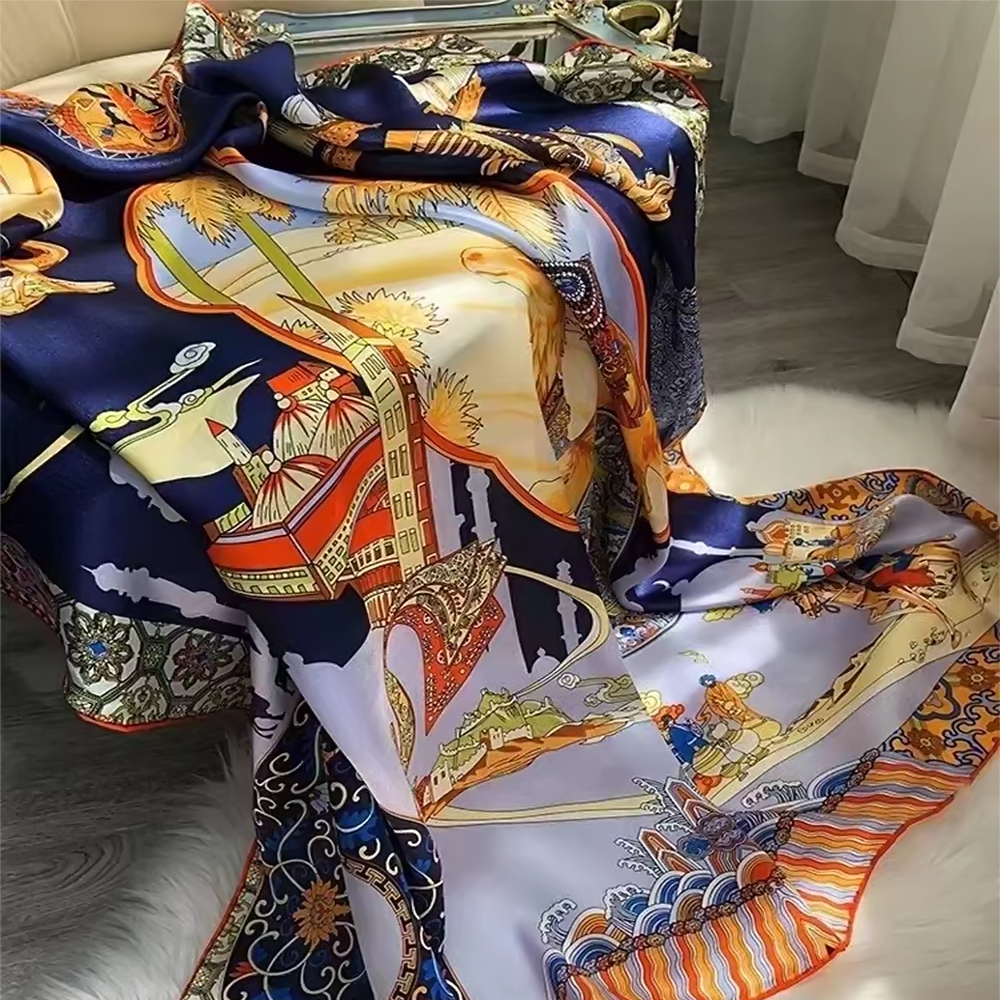 BYSIFA|Blue Luxury Femmes 100% - Shawl Wrap Winter recensione e prezzo