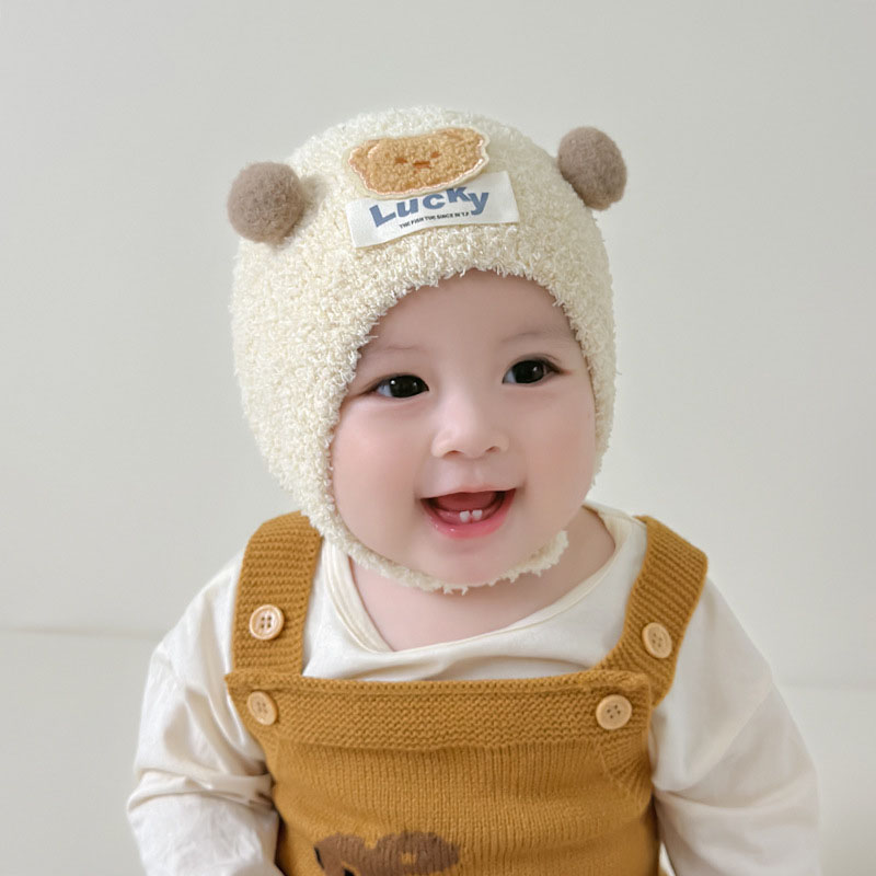 Cute Bear Baby Ear Protection  - Knit Beanie Hat Warm recensione e prezzo
