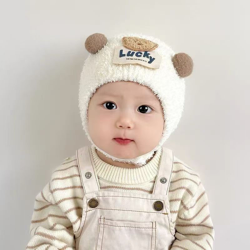 Cute Bear Baby Ear Protection  - Knit Beanie Hat Warm recensione e prezzo