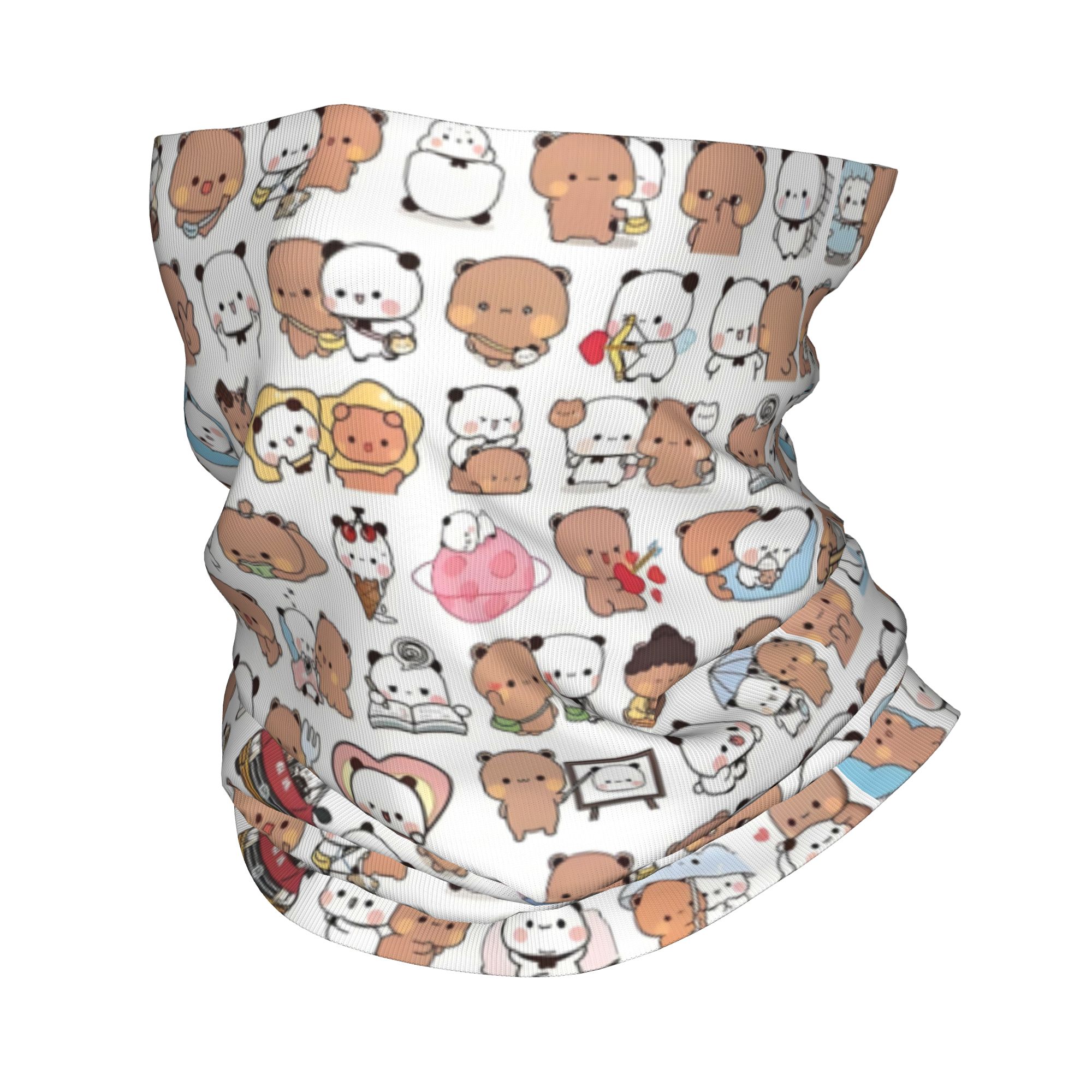 Custom Bear Cartoon Peach And  - Neck Gaiter Fleece recensione e prezzo