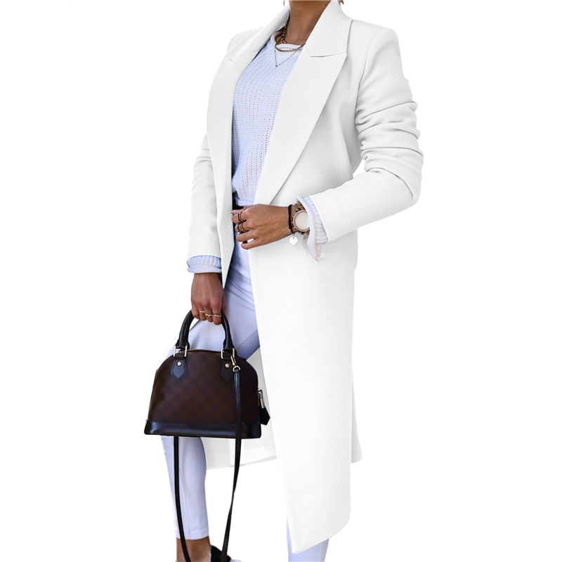 CYCLI-Women Long Wool Coats Fo - Wool Coat Peacoat recensione e prezzo