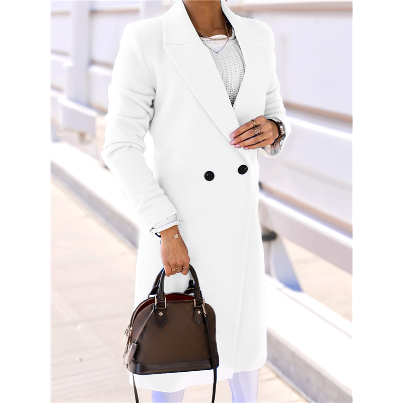 CYCLI-Women Long Wool Coats Fo - Wool Coat Peacoat recensione e prezzo