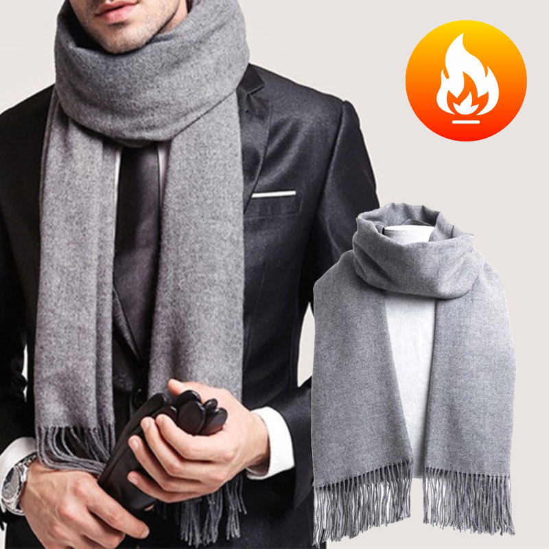 Autumn And Winter Solid Color  - Wool Scarf Men recensione e prezzo