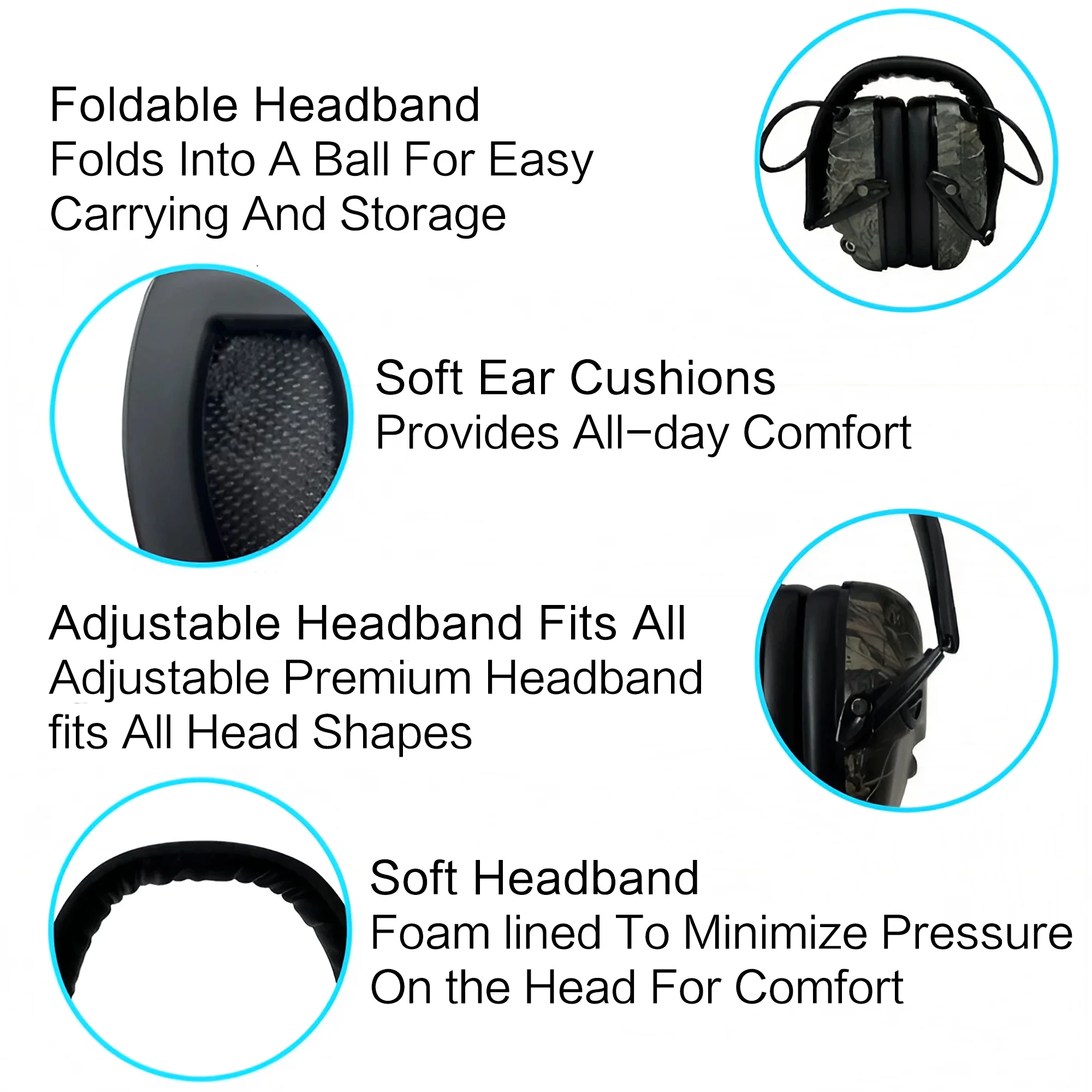 Outdoor Tactical Electronic Sh - Earmuffs Foldable recensione e prezzo