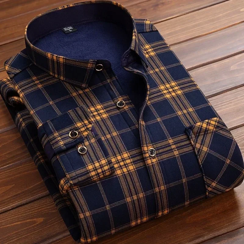 2025 Men's Winter Warm Long Sl - Flannel Shirt Lined recensione e prezzo