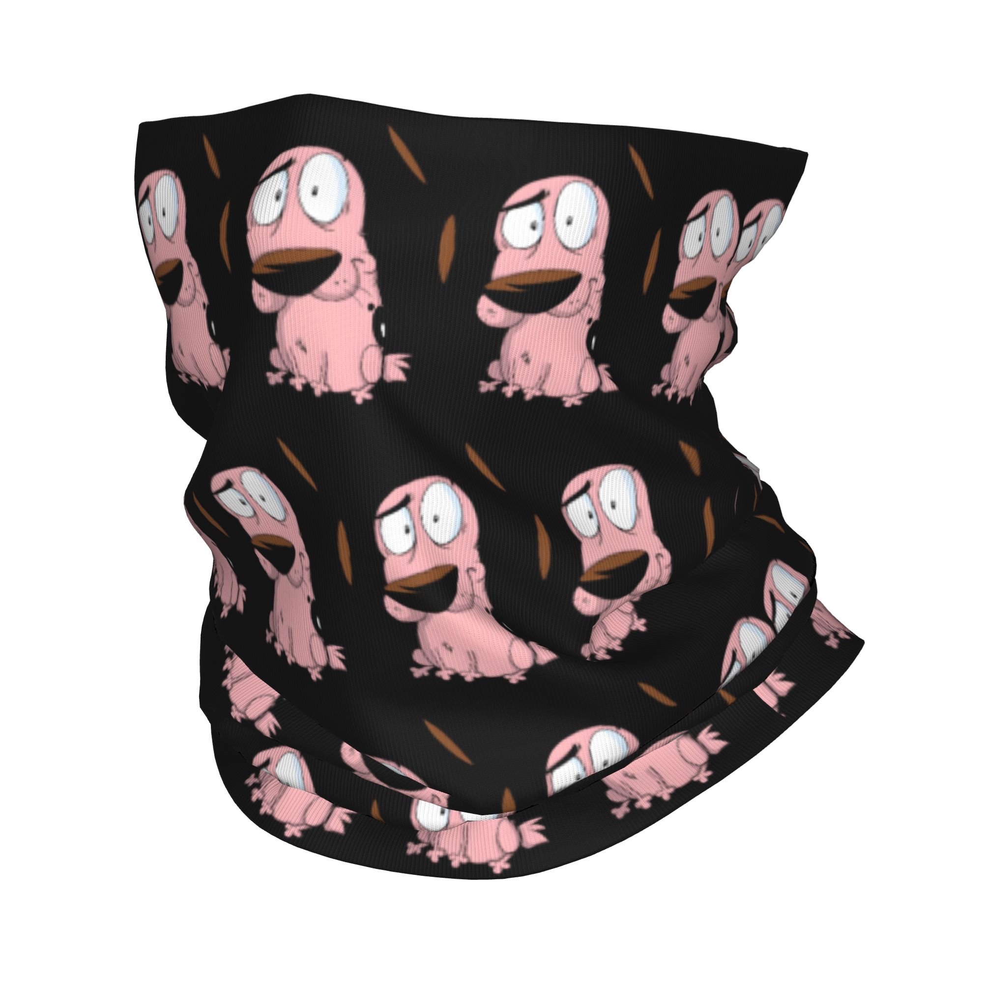Custom Cartoon Courage Dog Win - Neck Gaiter Fleece recensione e prezzo
