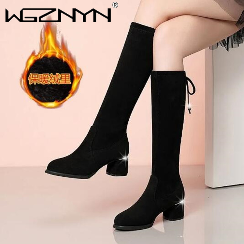 Women Autumn Winter Black Knee - Waterproof Winter Boot recensione e prezzo