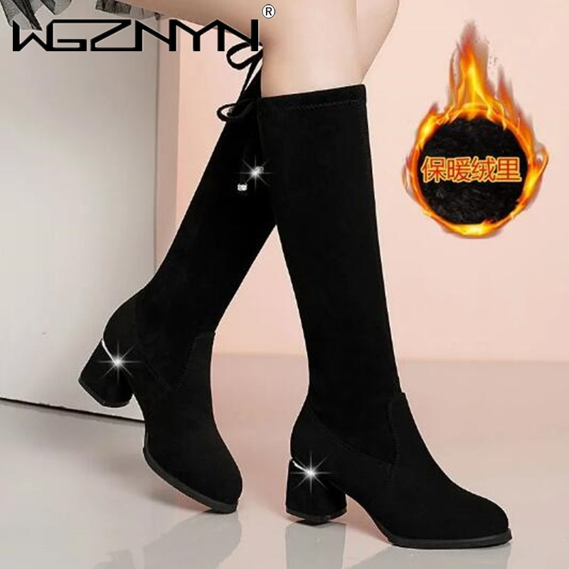 Women Autumn Winter Black Knee - Waterproof Winter Boot recensione e prezzo