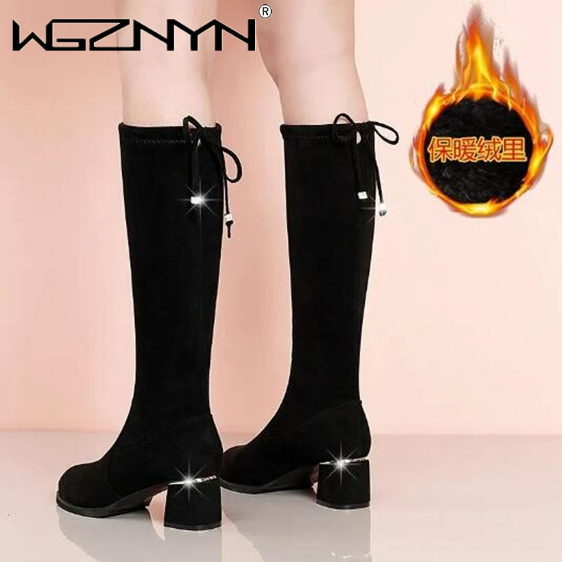 Women Autumn Winter Black Knee - Waterproof Winter Boot recensione e prezzo