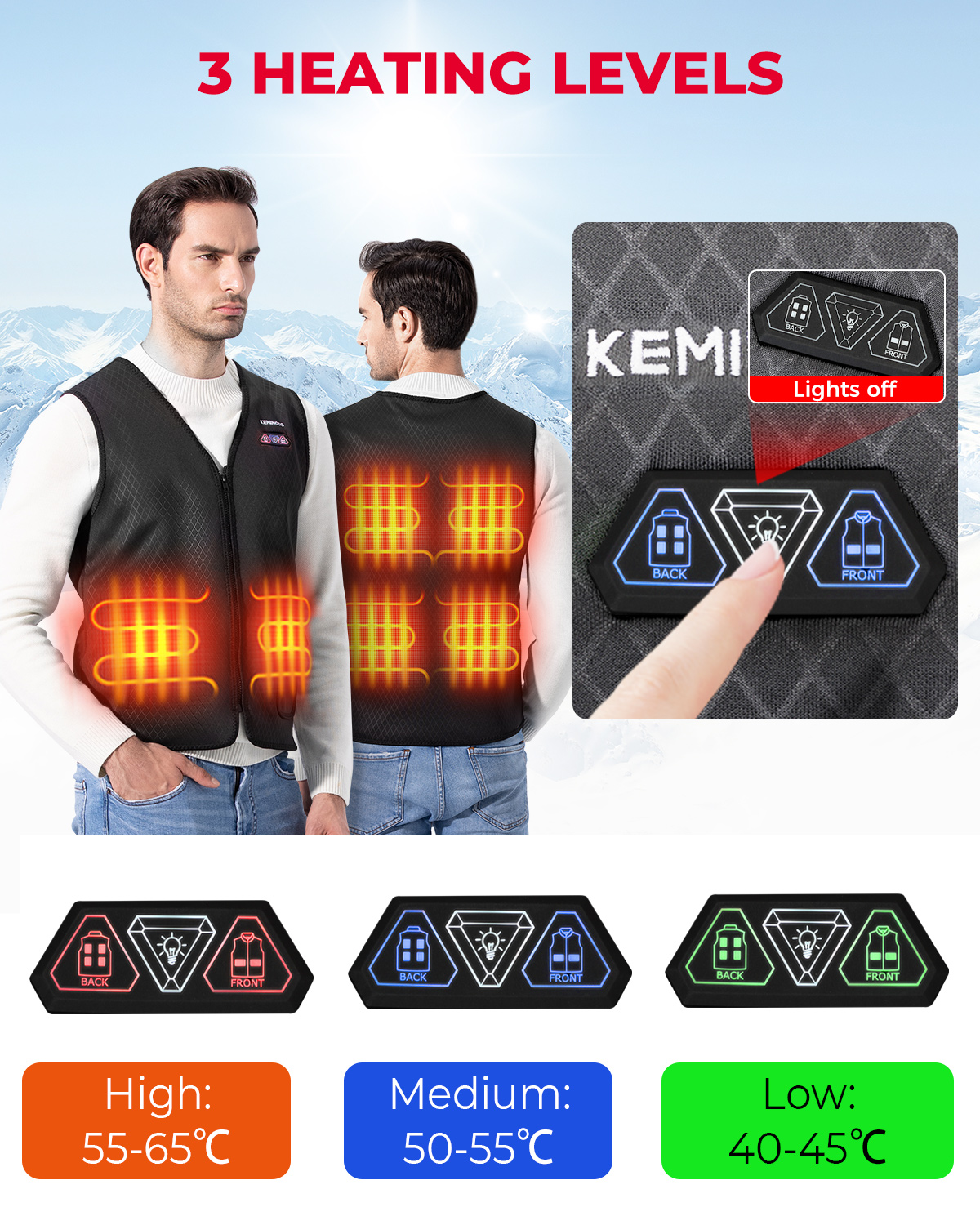 Lightweight Heated Vest USB Po - Heated Vest Battery recensione e prezzo