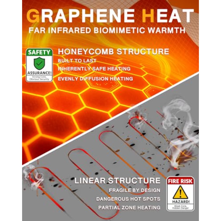 Wulcea Graphene Heated Vest Fo - Heated Vest Battery recensione e prezzo
