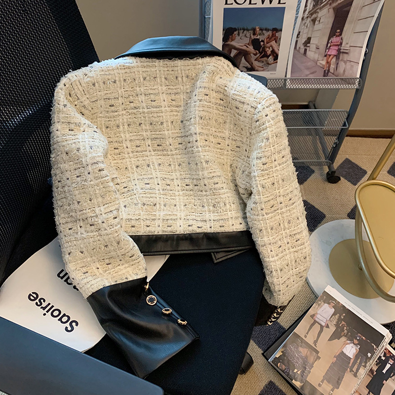 Contrast Stitching Tweed Fragr - Down Jacket Packable recensione e prezzo