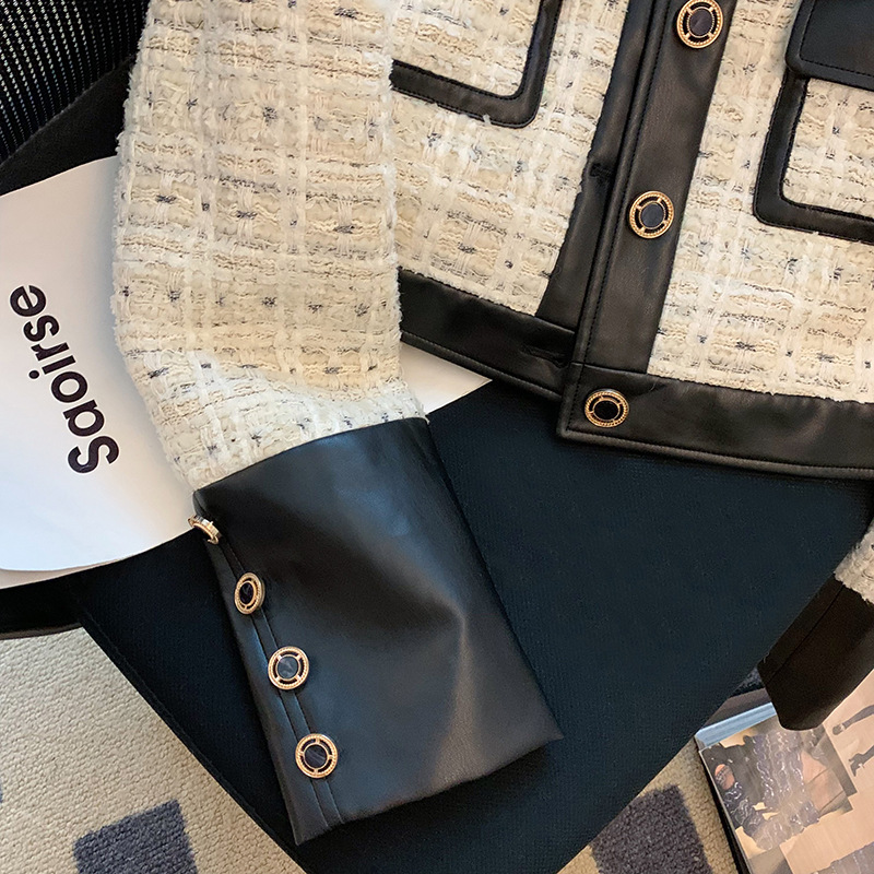 Contrast Stitching Tweed Fragr - Down Jacket Packable recensione e prezzo