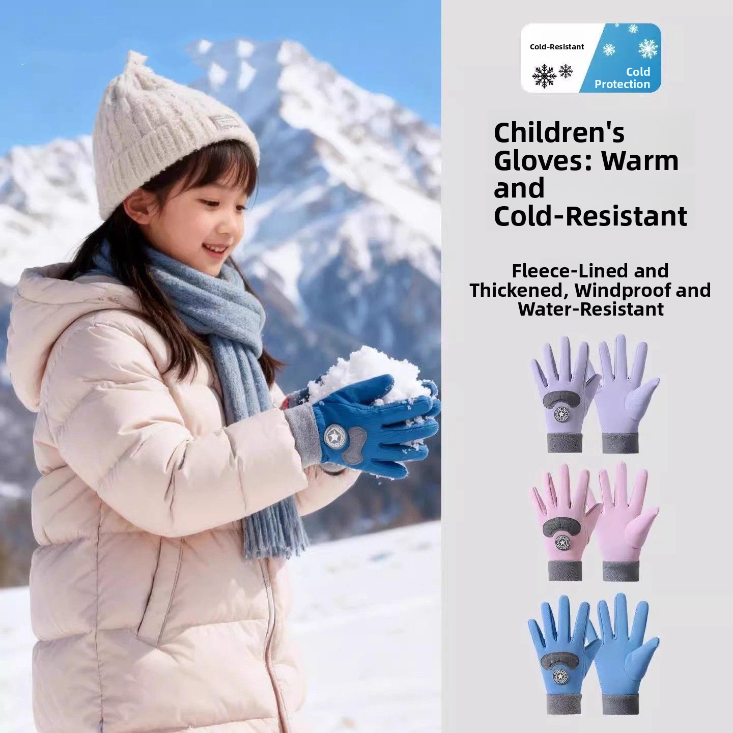Children's Ski Gloves Winter W - Snow Glove Insulated recensione e prezzo