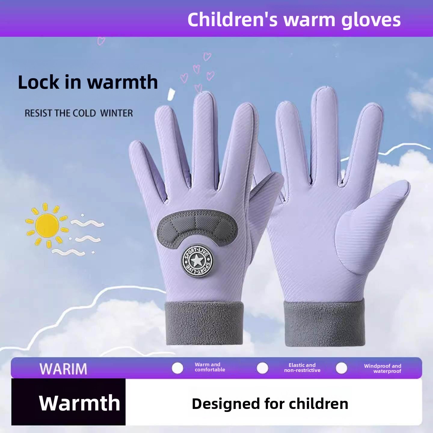 Children's Ski Gloves Winter W - Snow Glove Insulated recensione e prezzo