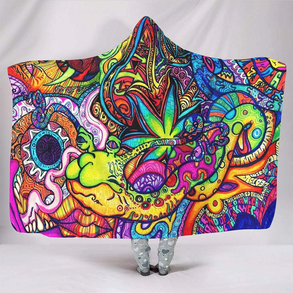 Abstract Bright Trippy Rainbow - Sherpa Hoodie Fleece recensione e prezzo