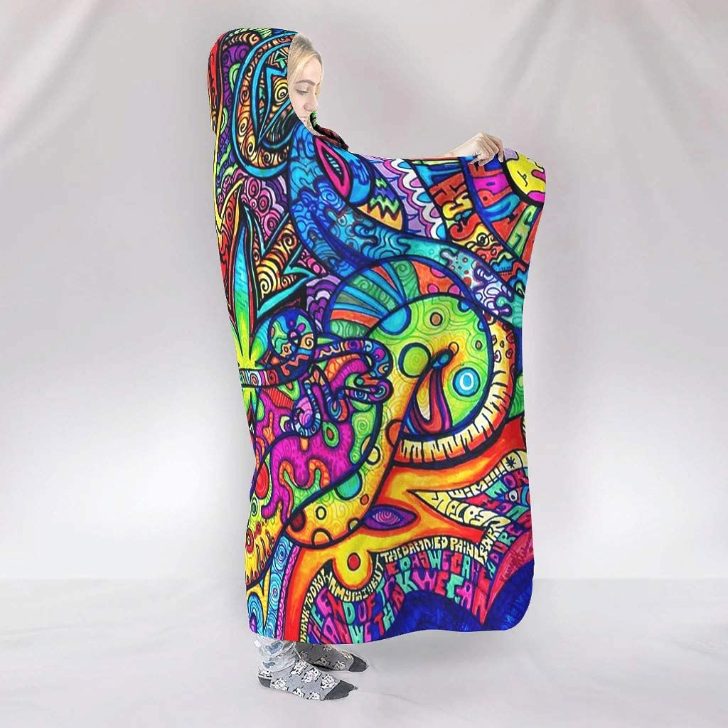 Abstract Bright Trippy Rainbow - Sherpa Hoodie Fleece recensione e prezzo