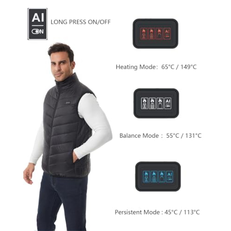 Heated Down Vest for and Wo wi - Heated Vest Battery recensione e prezzo