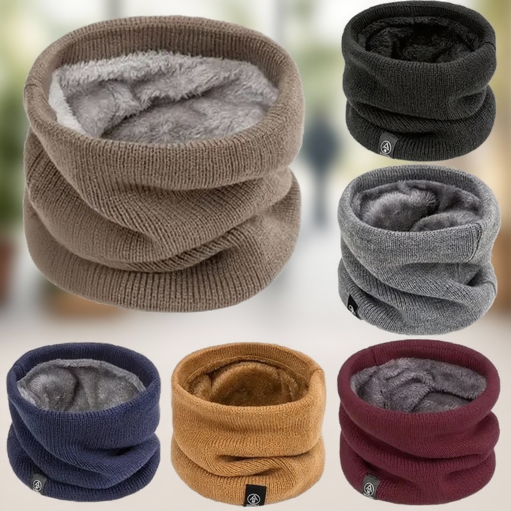 Warm Knitted Scarf Thickened P - Neck Gaiter Fleece recensione e prezzo